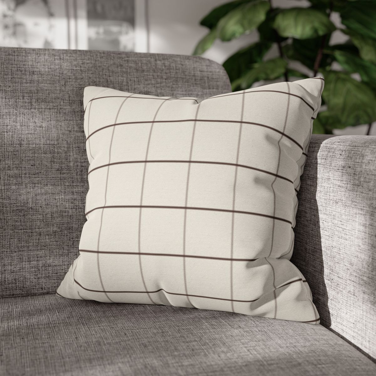 The Windowpane Throw Pillow