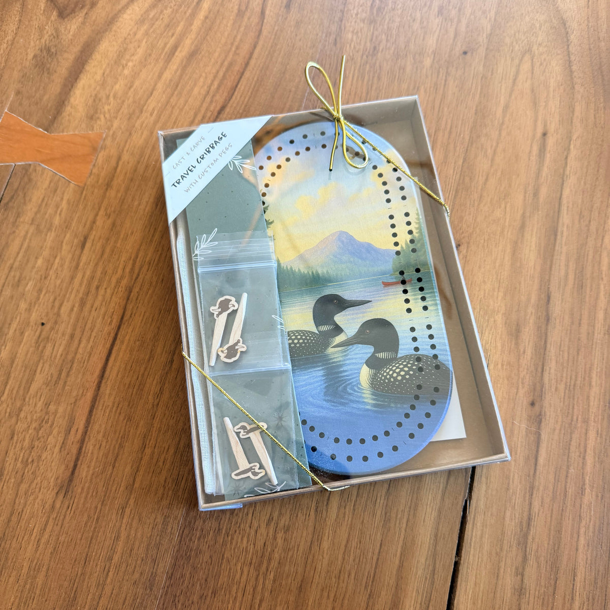 Mini Loon Travel Cribbage Board
