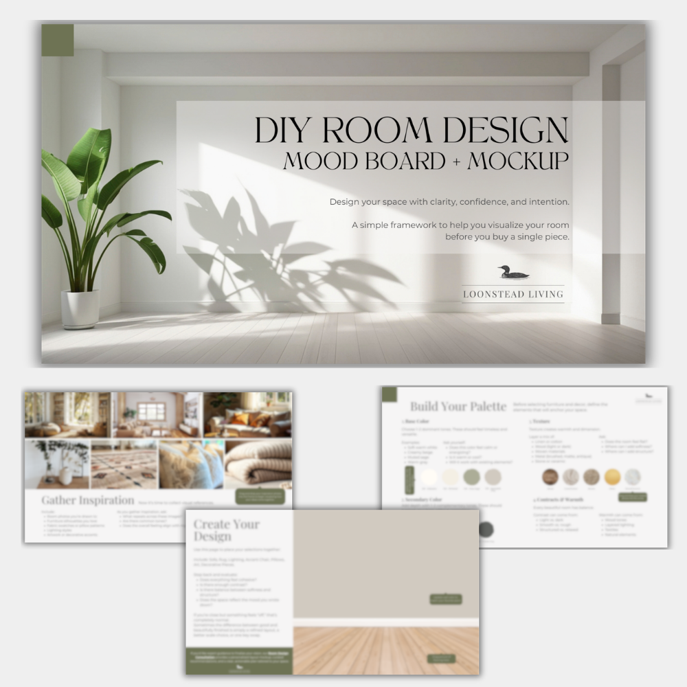 DIY Room Design: Mood Board + Mockup - Loonstead Living