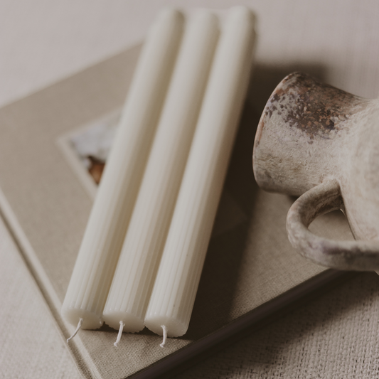 The Fluted Taper Candle Set