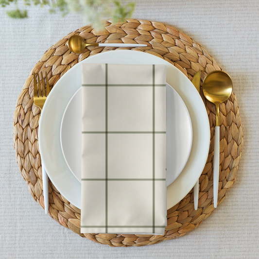 The Windowpane Napkins - Set of 4