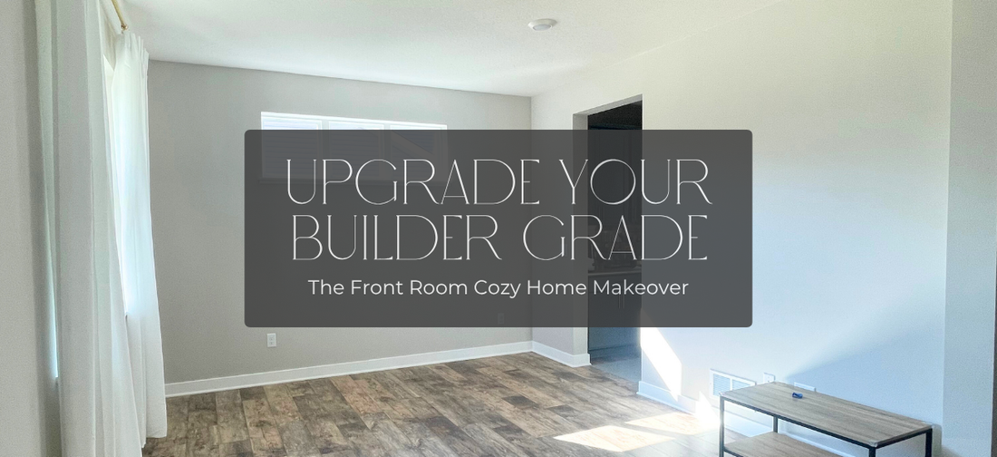 empty front room with blog title overlay