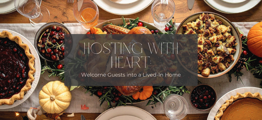 a holiday table setting