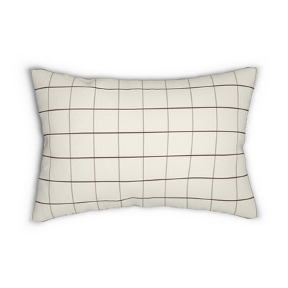 Windowpane Lumbar Pillow