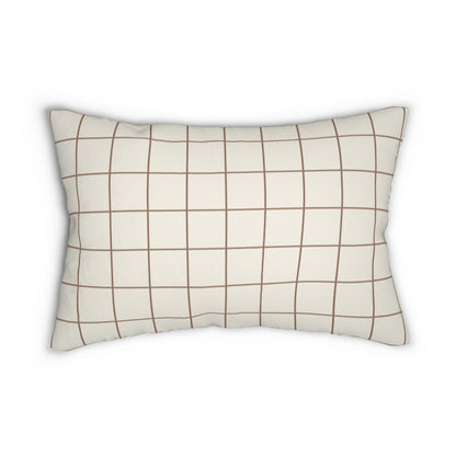 Windowpane Lumbar Pillow