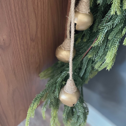 Gold Jingle Bell with Jute Loop