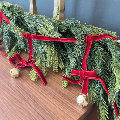 Velvet Bell Ribbon Garland