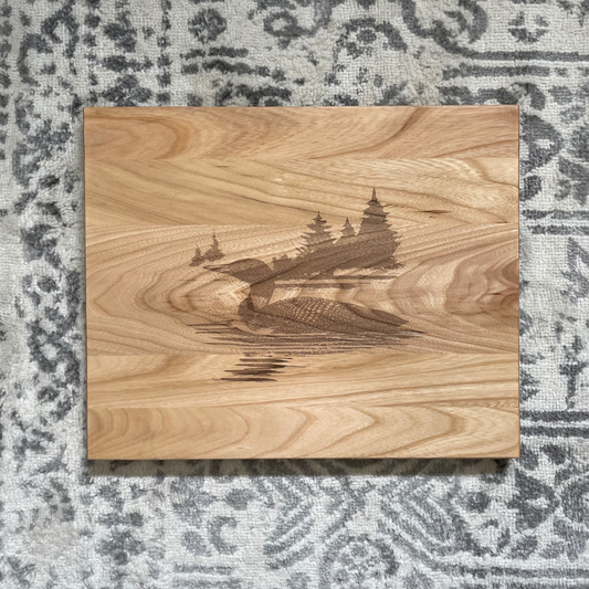 Handcrafted Loon Wood Cutting Board