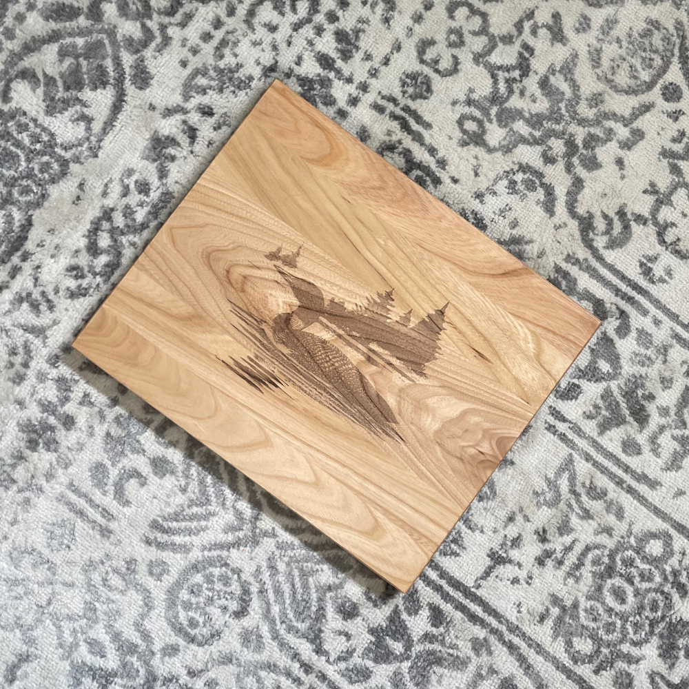 Handcrafted Loon Wood Cutting Board