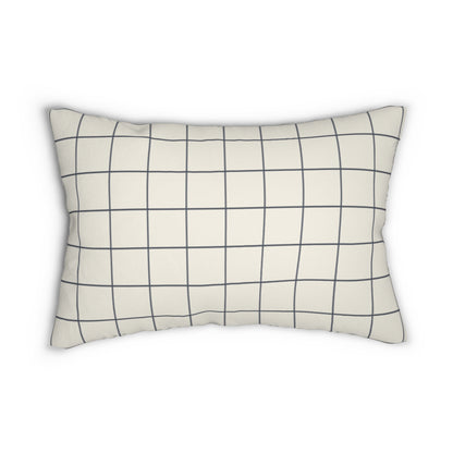 Windowpane Lumbar Pillow