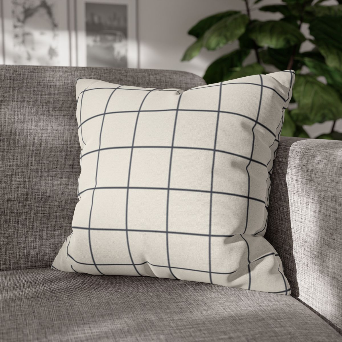 The Windowpane Throw Pillow