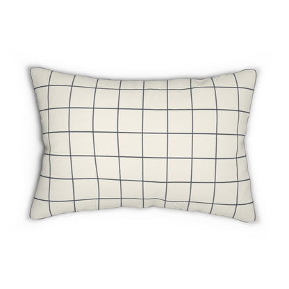Windowpane Lumbar Pillow