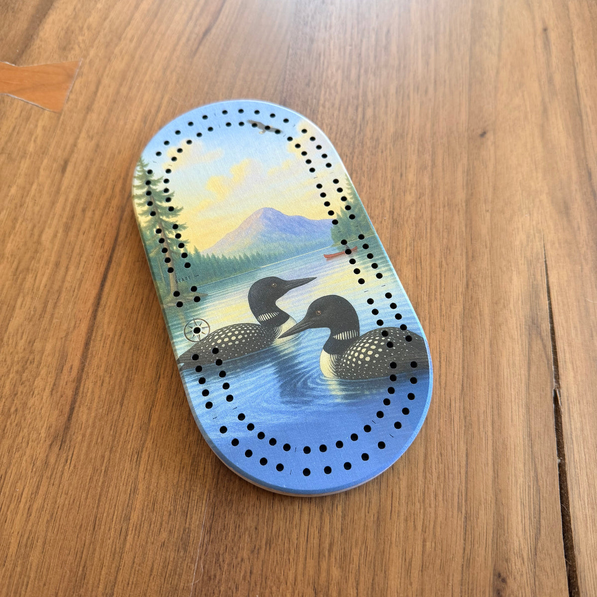 Mini Loon Travel Cribbage Board