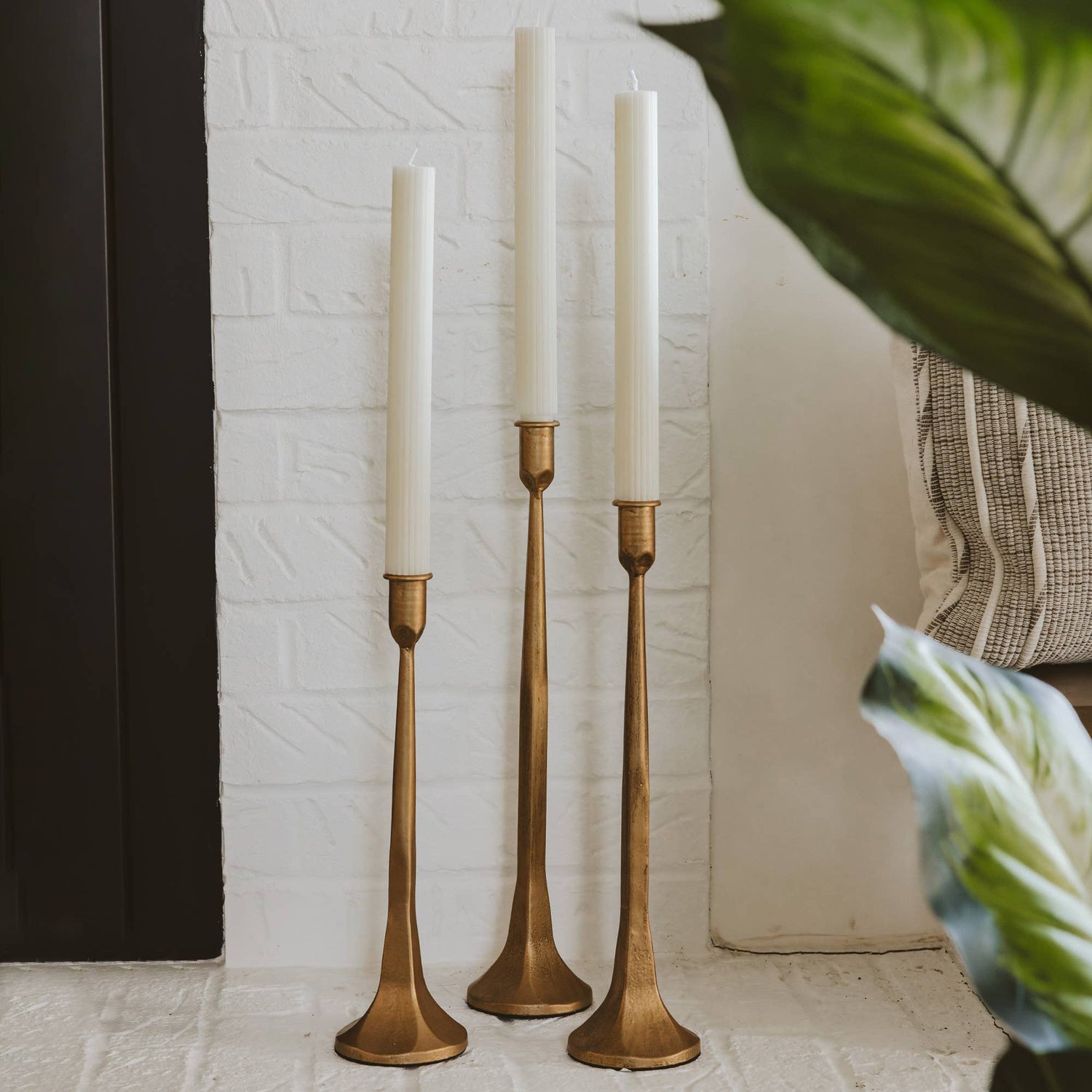 Cast Iron Candlestick Trio - Loonstead Living