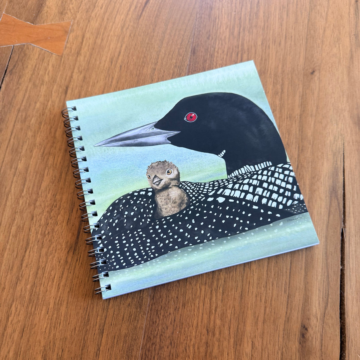 Loon & Chick Watercolor Notebook