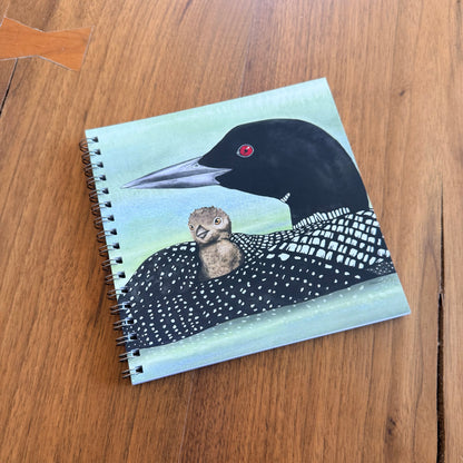 Loon & Chick Watercolor Notebook