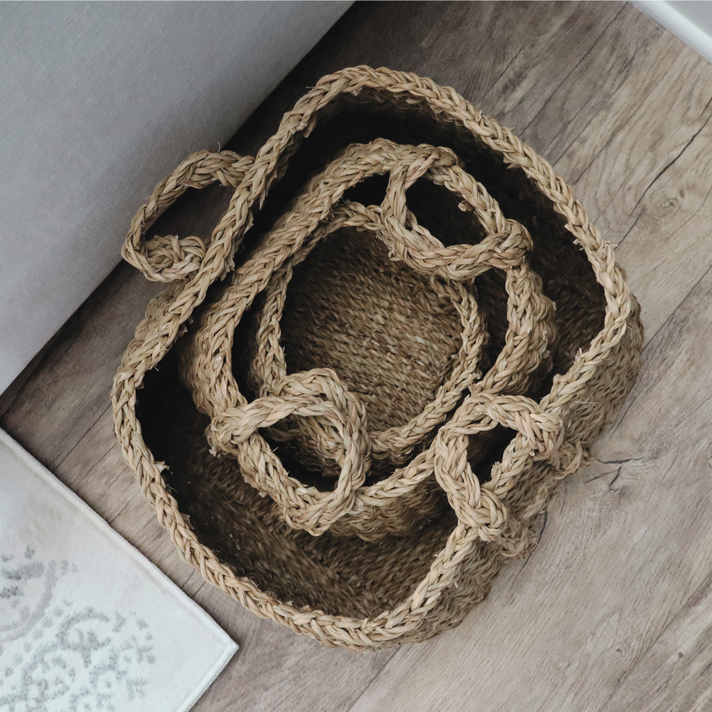 Homestead Woven Basket Trio - Loonstead Living