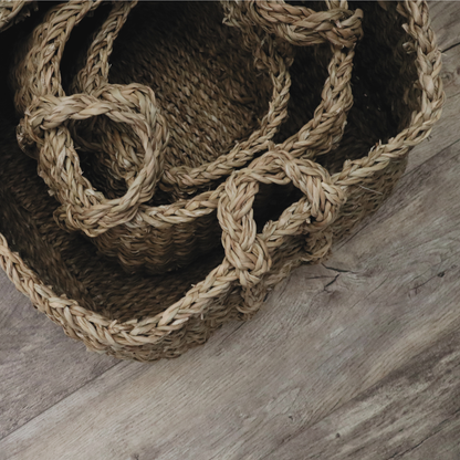 Homestead Woven Basket Trio - Loonstead Living
