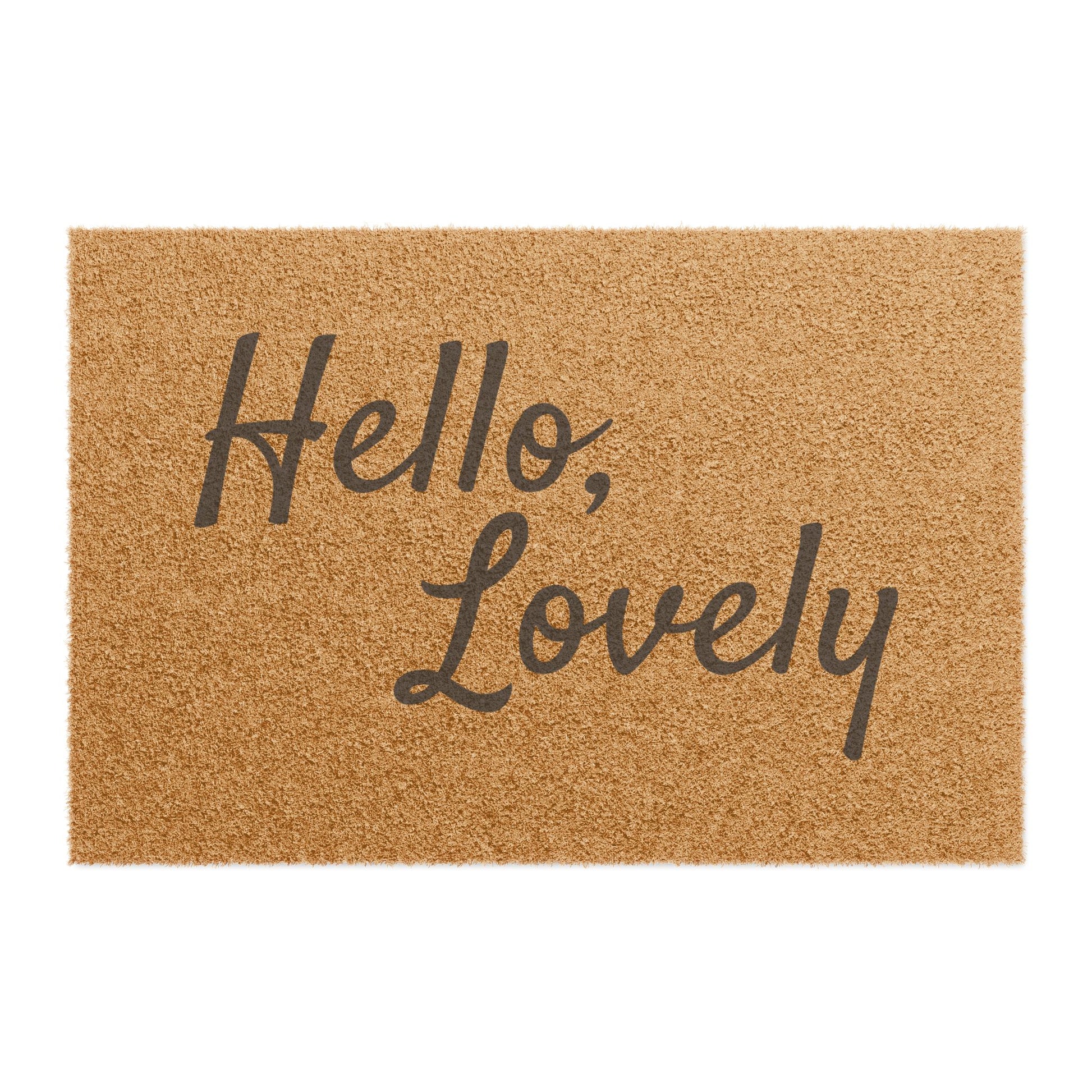 "Hello, Lovely" Coir Doormat - Loonstead Living