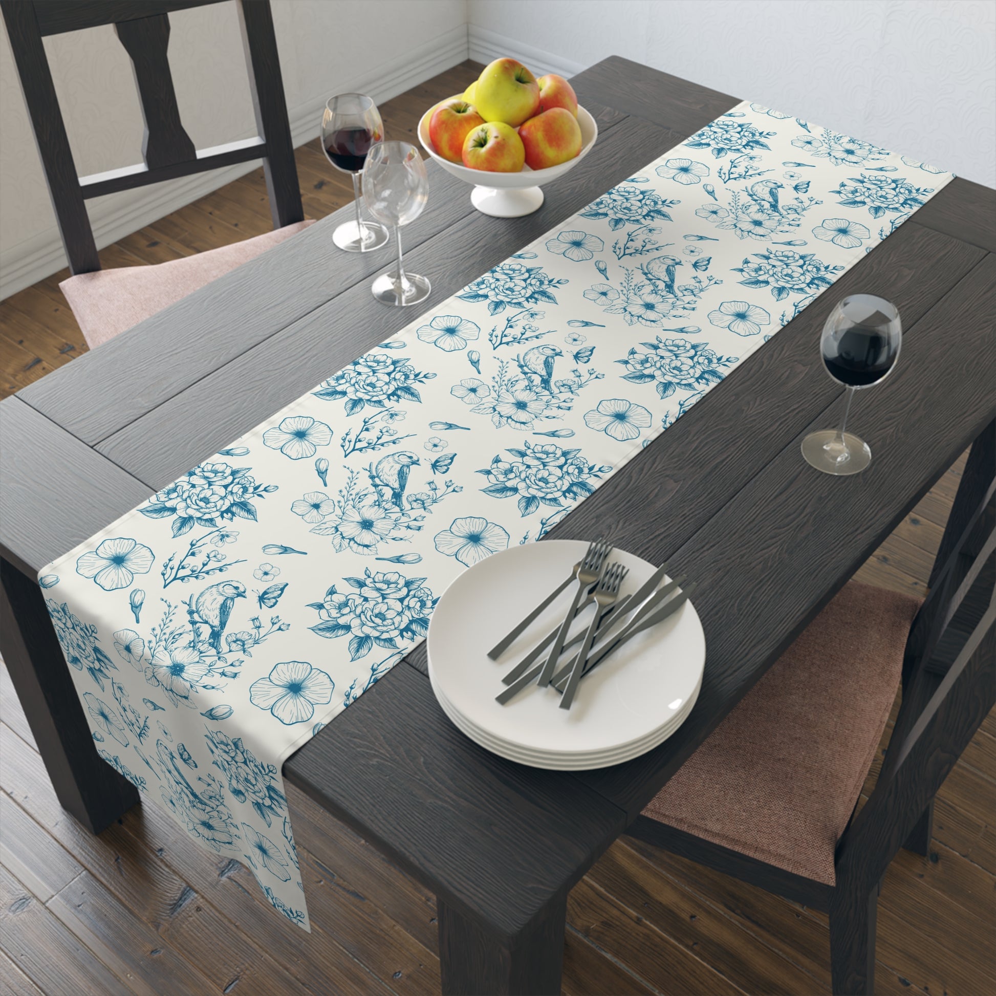 Blue Bird Table Runner - Loonstead Living