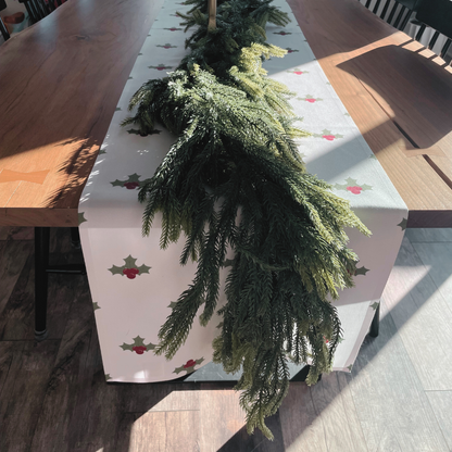 Festive Holly Table Runner