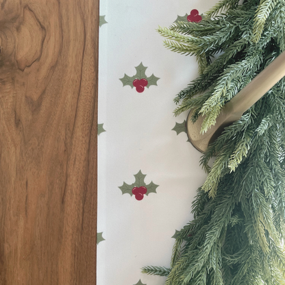 Festive Holly Table Runner