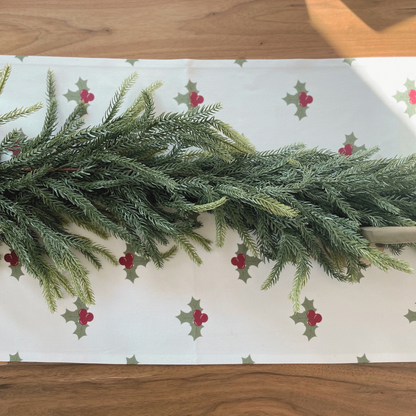 Festive Holly Table Runner