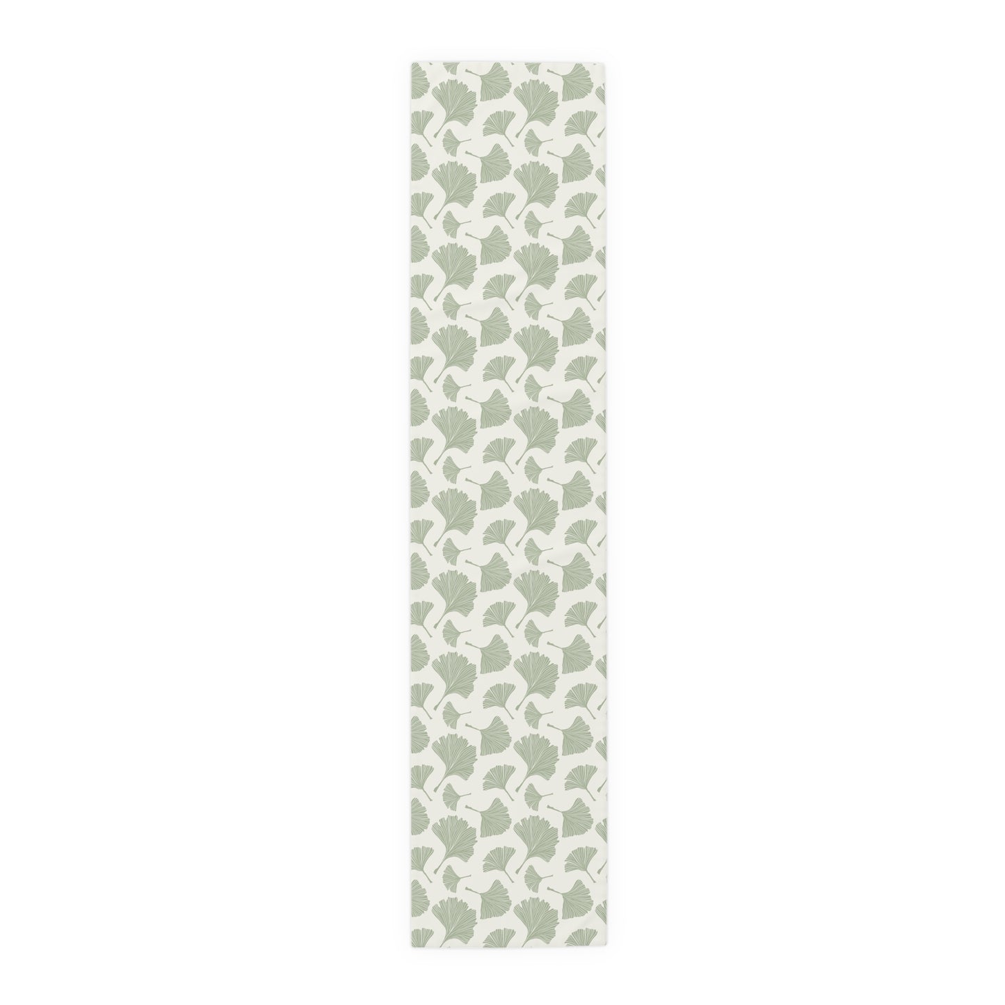 Green Fan Leaf Table Runner