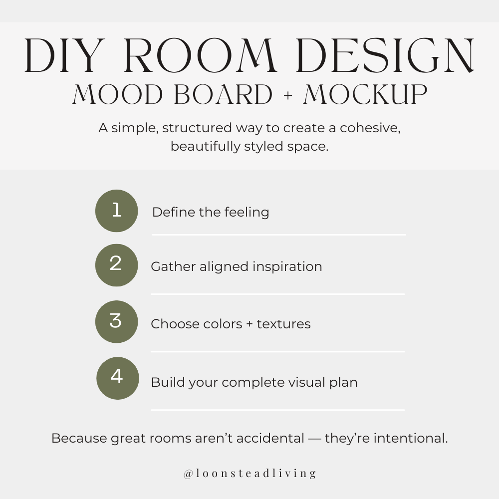 DIY Room Design: Mood Board + Mockup - Loonstead Living