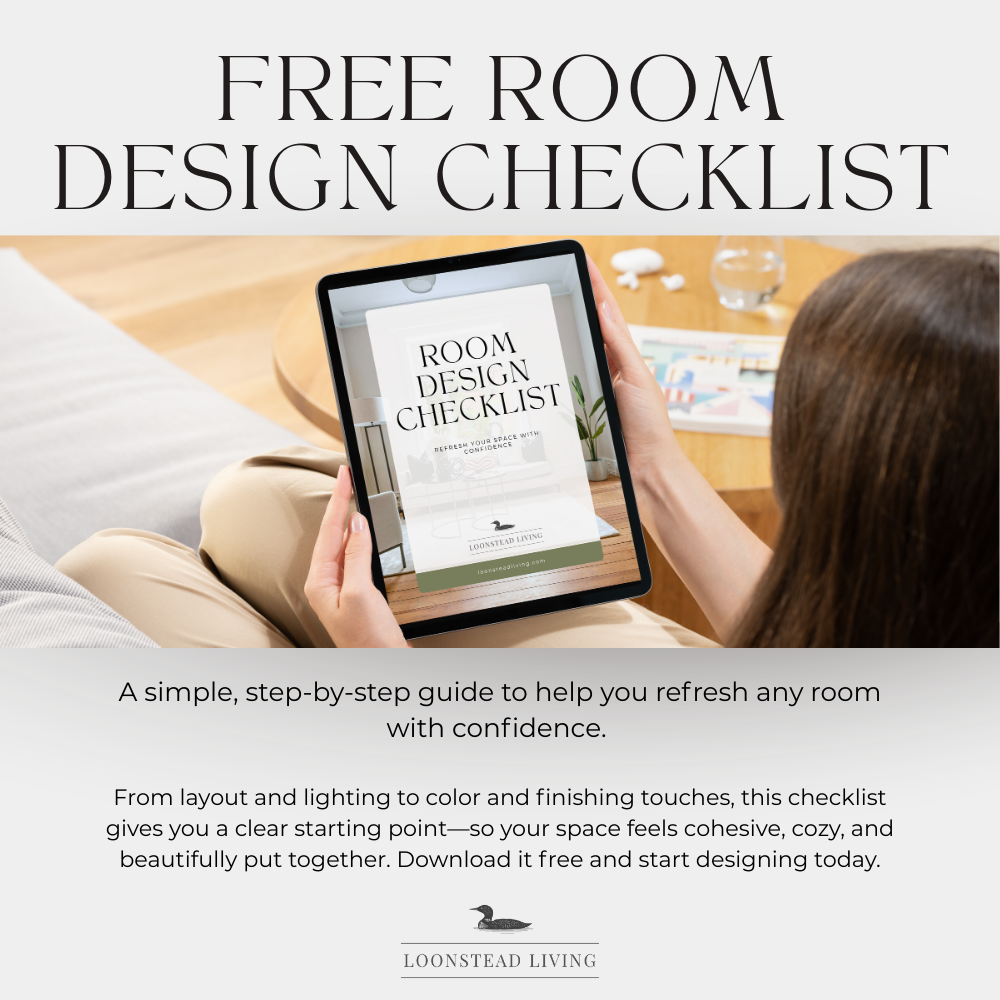 FREE Room Design Checklist - Loonstead Living