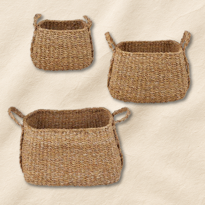 Homestead Woven Basket Trio - Loonstead Living