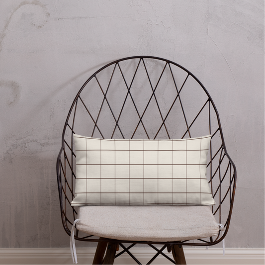 The Windowpane Lumbar Pillow