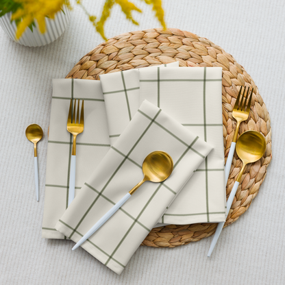 The Windowpane Napkins - Set of 4
