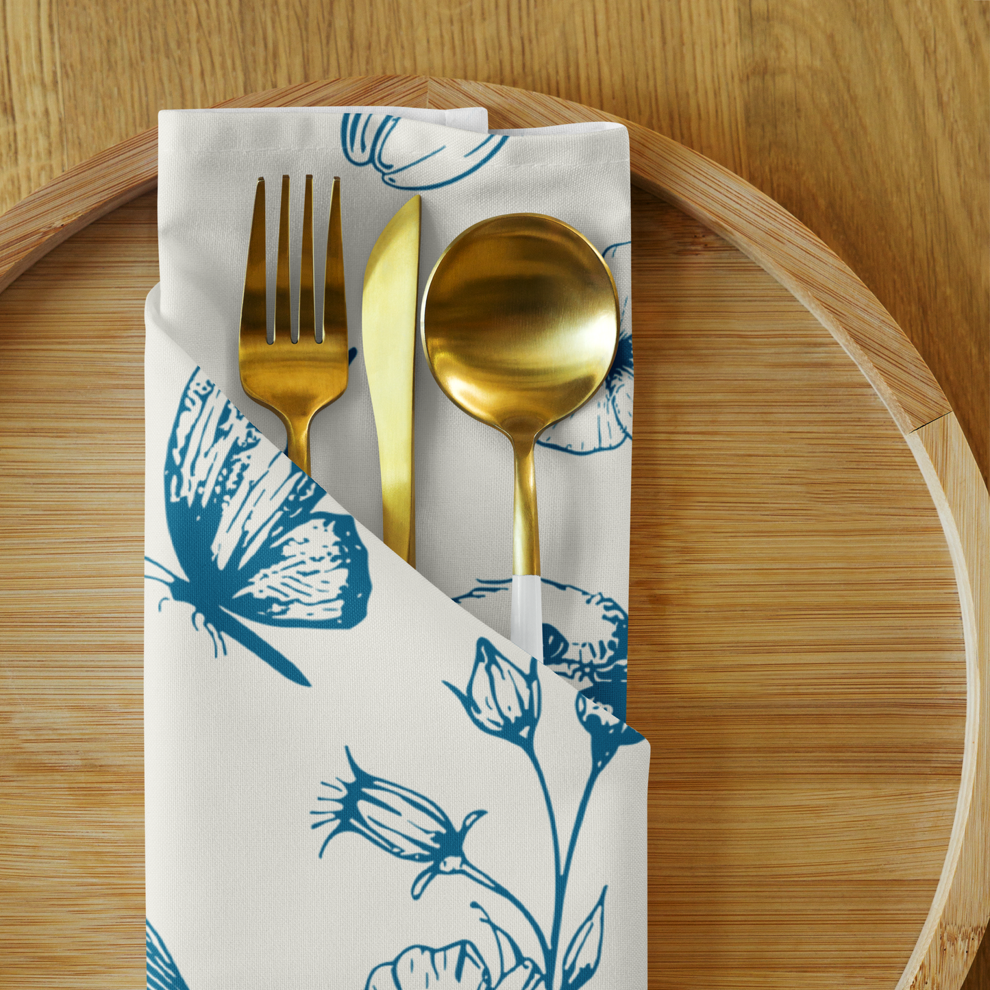 Blue Bird Napkins - Set of 4 - Loonstead Living