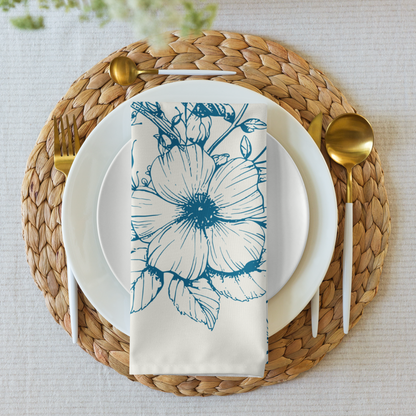 Blue Bird Napkins - Set of 4 - Loonstead Living