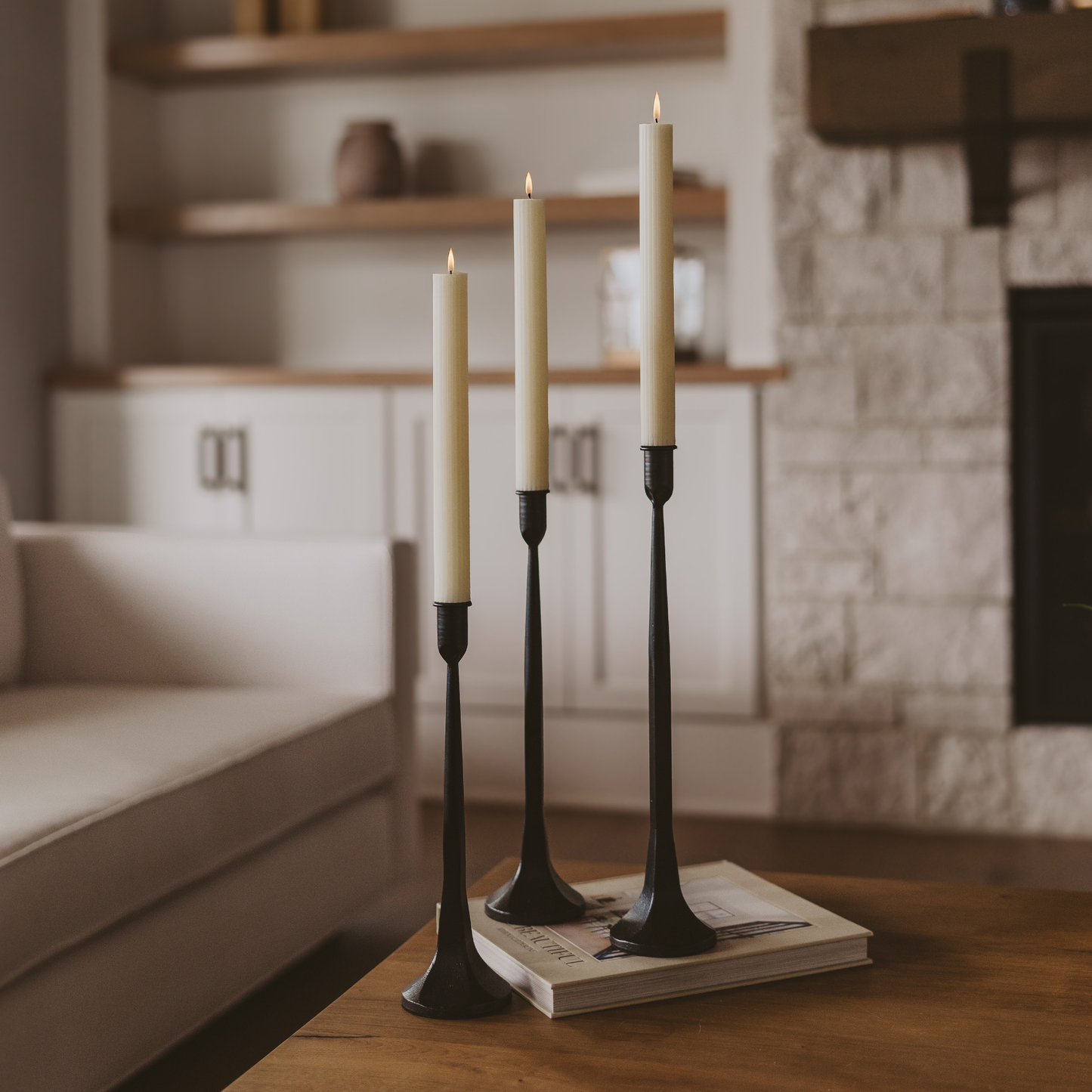 The Fluted Taper Candle Set