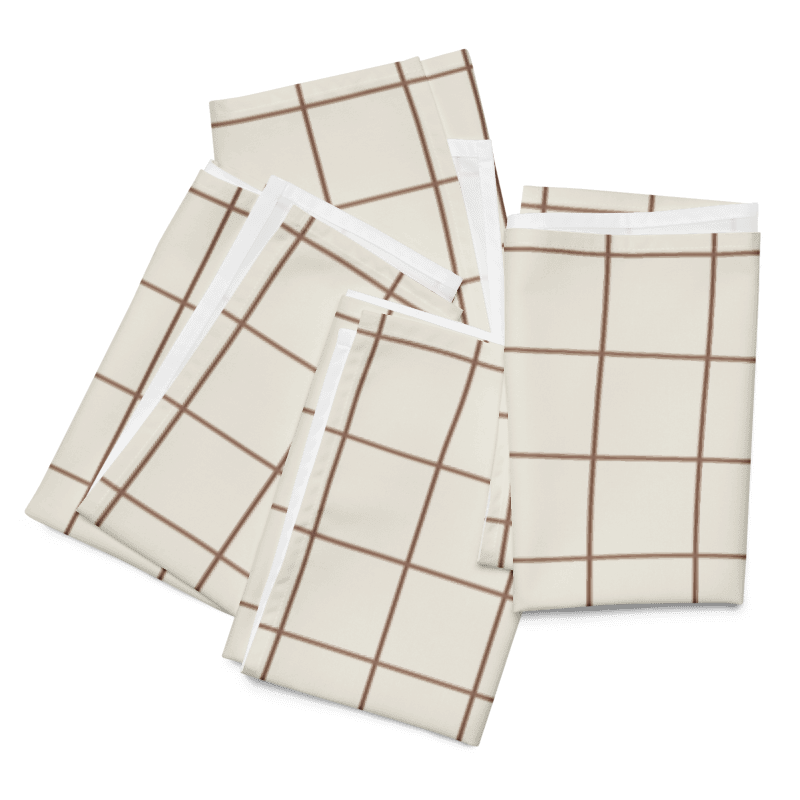 The Windowpane Napkins - Set of 4