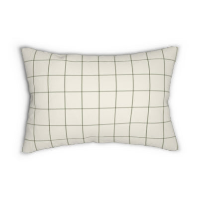 Windowpane Lumbar Pillow