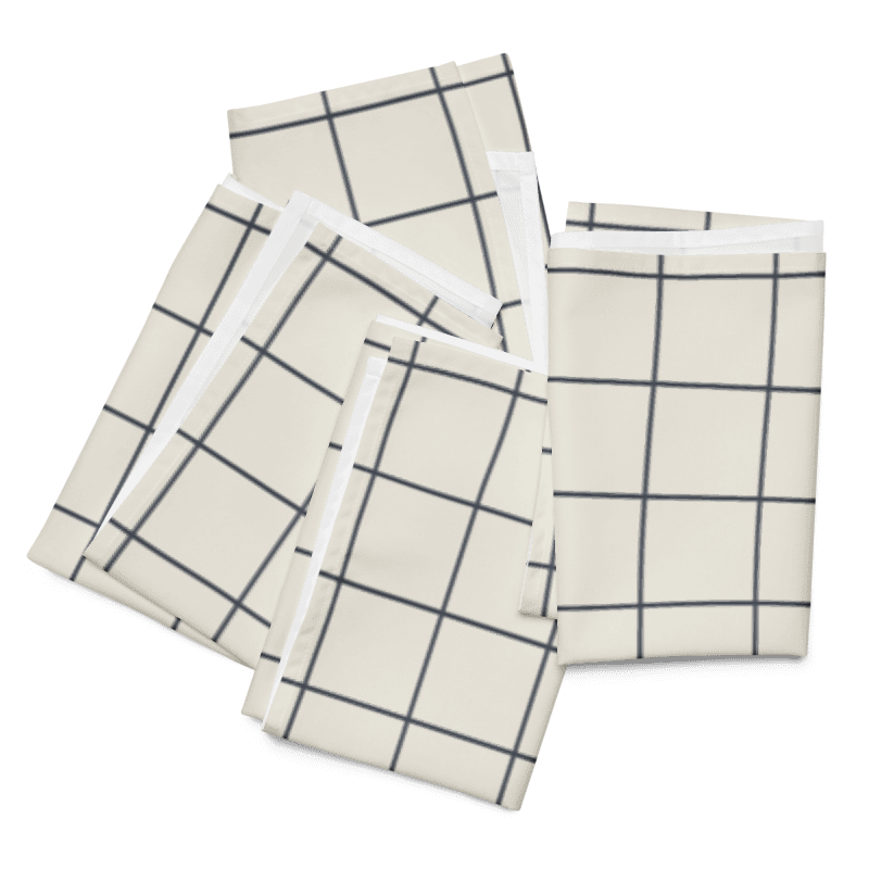 The Windowpane Napkins - Set of 4