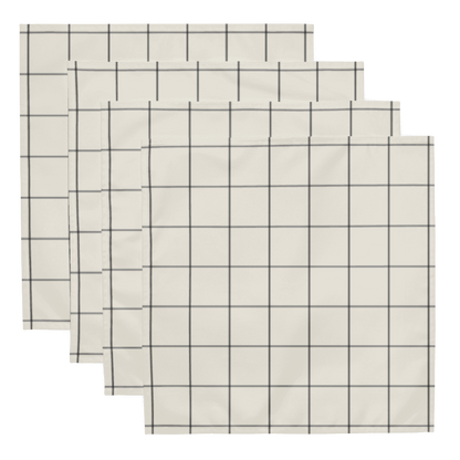 The Windowpane Napkins - Set of 4