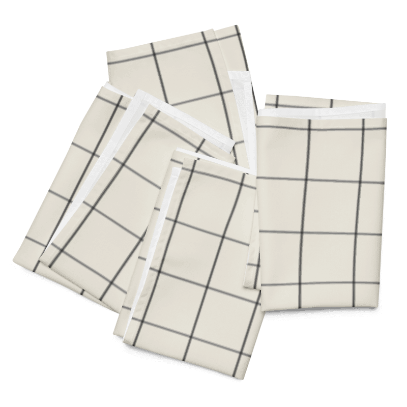 The Windowpane Napkins - Set of 4